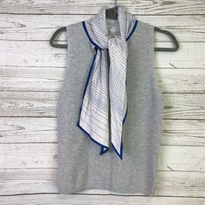 Moth NWT Anthropologie sweater tank gray scarf M